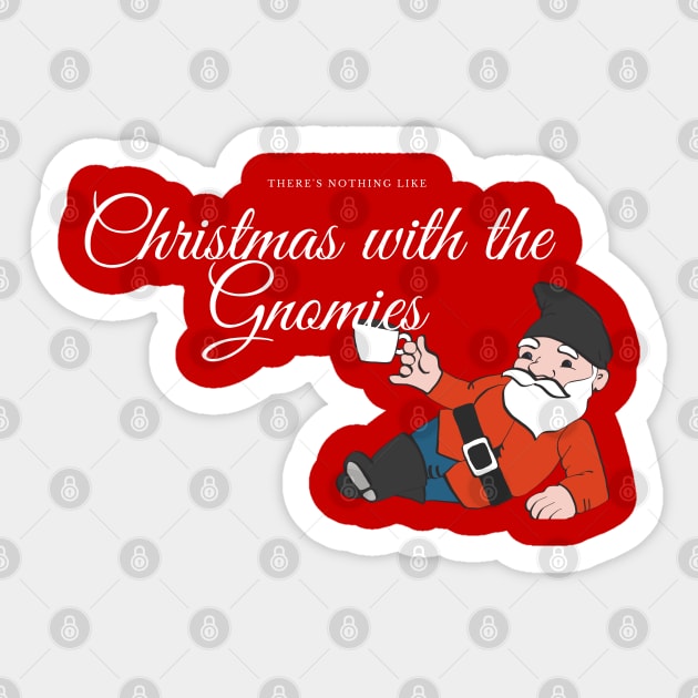 Nothing like Christmas with the Gnomies funny christmas gnomies pun Sticker by Fafi